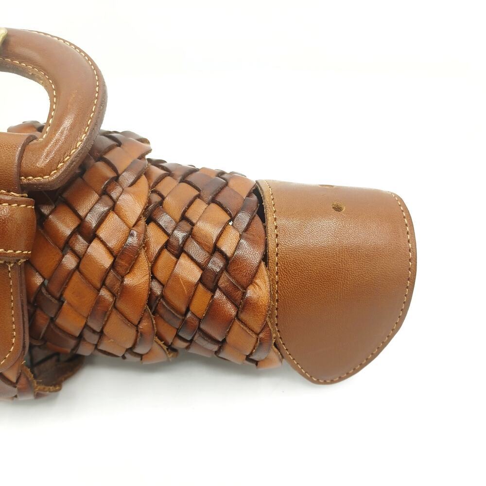 NEW COACH Vintage Woven Belt in British Tan / Boho Casual Gifting Cottage - Picture 5 of 11